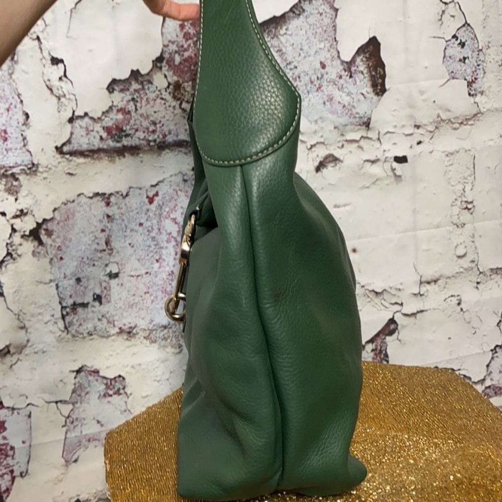 Dooney & Bourke large green hobo purse - Picture 6 of 11